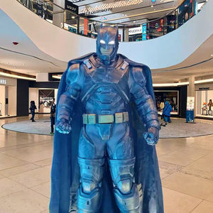 Estatua de caballero heroico-Figura de armadura de caballero oscuro con capa y ojos brillantes/Pantalla de armadura de caballero oscuro/Figura de superhéroe coleccionable - Product Image 1