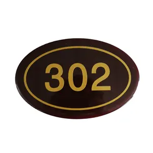 Securun customized photoluminescent house door number sign