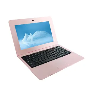 Mini netbook umpc de cor rosa de 10.1 polegadas, mini netbook com 2gb ram 16gb rom
