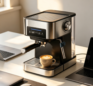 3 1 Semi-Automatic Espresso Coffee <strong>Machine</strong> Black Crystal Touch Screen 20Bar Extraction Stainless Steel 1.6L Household RV - Product Image 4