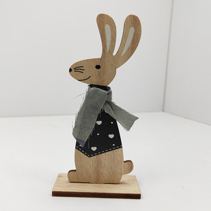 ตุ๊กตากระต่ายอีสเตอร์ไม้ งานแฮนด์เมด สไตล์ตกแต่งบ้านแบบนอร์ดิก ของตกแต่งภายในบ้าน สไตล์ที่ 1 สไตล์ที่ 2 - Product Image 3