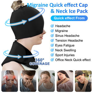 Gorra de cabeza de hielo <span class=keywords><strong>para</strong></span> <span class=keywords><strong>migraña</strong></span> ajustable de compresión de gel suave con logotipo personalizado superventas <span class=keywords><strong>para</strong></span> dolor de cabeza y <span class=keywords><strong>migraña</strong></span> - Product Image 4