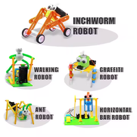 Kits de Robótica STEM Ecológicos para Niños - Juguetes Educativos de Ensamblaje con Función de Juego, Material Seguro, Unisex