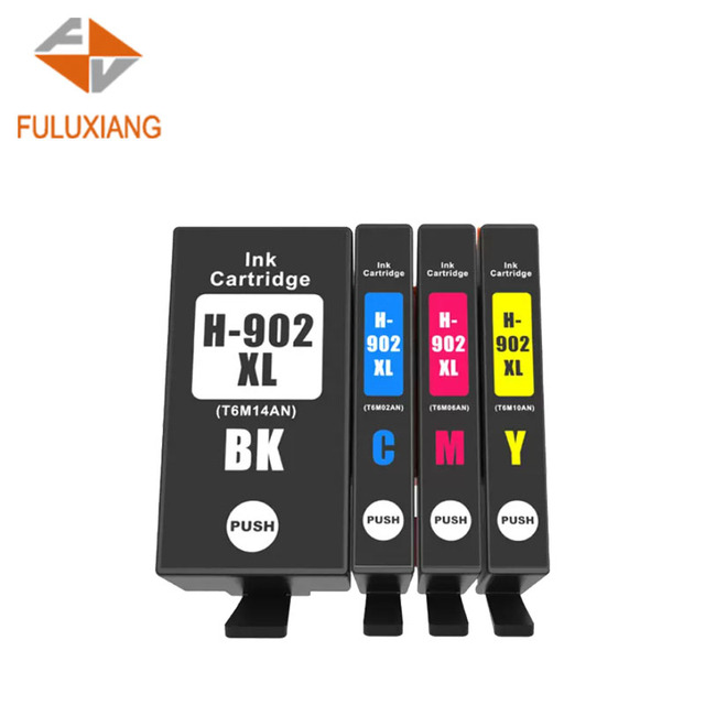 FULUXIANG Compatible HP 902 906 902XL 906XL Pigment for Ink Cartridge for OfficeJet Pro 6954/6960/6962/6968/6975/6978 Printers