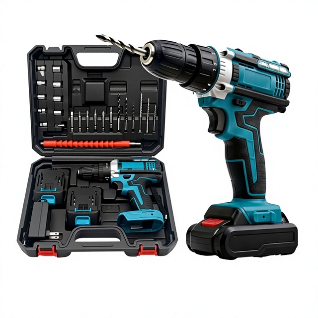 21V Lithium-Ion Cordless Impact Drill Electric Screwdriver Set Stepless Speed Control Wireless Multi-Function Hand Drill Direct