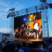 Mur vidéo LED extérieur couleur pleine P3,91 500x1000mm en aluminium moulé sous pression pour scène et concert