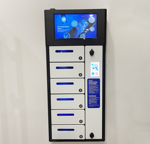 Y2 Power <span class=keywords><strong>ZEN</strong></span> 6 Baies Extérieur PD 20W Casier de recharge mural pour téléphones avec option de câbles 1-vers-3 pour paiement par carte de crédit - Product Image 5
