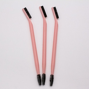 Thời trang kết thúc thuận tiện để sử dụng hot chất lượng cao tổng hợp tóc bền vững đôi đánh đầu bàn chải lông mi - Product Image 2