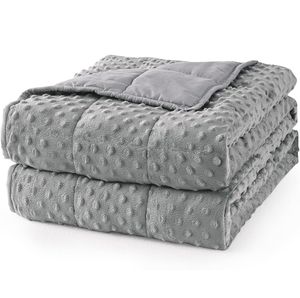 Couverture Raschel pour adultes, taille Queen, douce et rafraîchissante, tricotée unie, en minky, avec perles de verre, lavable, toutes saisons - Product Image 2