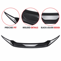 Protection de pare-chocs arrière en ABS de haute qualité PONYAN pour Toyota Vios 2013-ON avec garniture chromée pour coffre arrière
