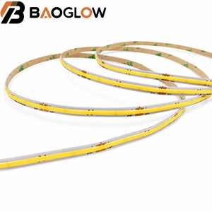 ไฟ LED แบบ COB OEM ODM Ra95 DC12V 24V 5 มม. PCB 10W/M แถบไฟ LED 3000K 4000K 6000K 480Led/m สีขาว แบบยืดหยุ่น สำหรับห้องนั่งเล่น - Product Image 5