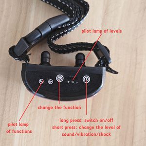 7 लेवल डॉग एंटी बार्किंग कॉलर बीपिंग वाइब्रेशन शॉक चार्जेबल डॉग ट्रेनिंग डिवाइस - Product Image 4