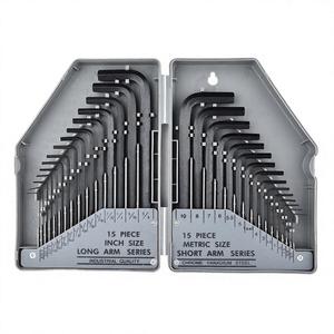 Juego de Llaves de Caja de Acero de Alta Resistencia, Métricas, de Brazo Largo/Corto, Llaves Hexagonales Industriales Antichispas, Herramientas para Bricolaje, 3 Años, 1000 lb-ft - Product Image 3
