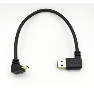 Échantillon Gratuit – Câble USB 3.0 personnalisé, mâle A à mâle C coudé vers le haut, pour appareil photo et <span class=keywords><strong>ordinateur</strong></span>, avec blindage tressé, type Micro-USB - Product Image 4