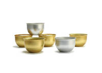 Pot en aluminium anodisé de qualité alimentaire avec couvercle à vis pour l'emballage de plats à emporter (fast-food, ragoûts) – Capacité 70g-1000g
