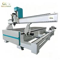 Fresadora CNC de 4 Ejes con Control PLC, Motor de 3.5KW de un Solo Husillo, Máquina de Tallado de Madera de Alta Gama
