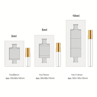 Boîte d'emballage de bouteille d'échantillon de vaporisateur de parfum vide, boîte cadeau de parfum de 3ml, 5ml, 10ml