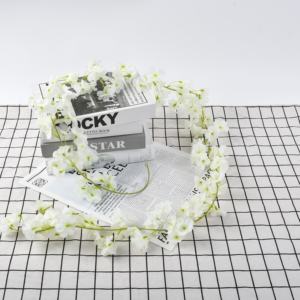 कृत्रिम रेशम साकुरा गार्लैंड चेरी खिलने वाली विस्टेरिया शादी की पृष्ठभूमि सजावट के लिए फूलों - Product Image 2