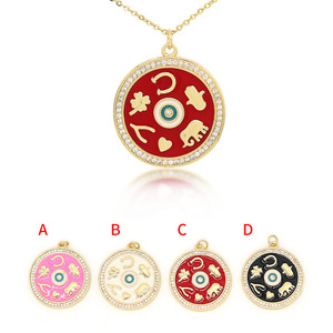 Đầy màu sắc đồ trang sức thủ công 18K mạ vàng xinh xắn đa màu sắc móng ngựa <span class=keywords><strong>Elephant</strong></span> may mắn men quyến rũ đối với trang sức làm - Product Image 4