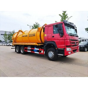 Camion-citerne de nettoyage des eaux usées Sino HOWO 6X4 23CBM, camion de nettoyage des égouts par aspiration et jet - Product Image 6