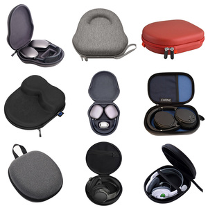 Factory Custom Waterproof Headset <strong>Bag</strong> Large Small Hard Shell Travel Carrying Eva Headphone Case <strong>Earphone</strong> <strong>Bag</strong> with Zipper - Product Image 1