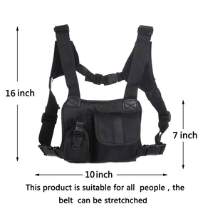 Bolsa táctica transfronteriza para walkie-talkie, para operaciones generales, seguridad exterior, uso en servicio, para colgar en el pecho. - Product Image 6