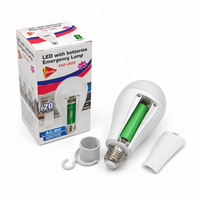 Großhandelspreis E27 LED-Glühbirne IP54 6500K Lithium-Batterie AC85-265V Superhell 20W Schraubsockel-Glühbirne für Camping-Notbeleuchtung