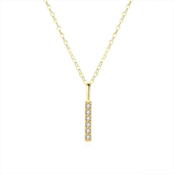 Pendentif diamant en or 18 carats (avec