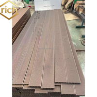 Planches de terrasse extérieures en WPC à grain de bambou 3D, modernes, antidérapantes, imperméables, pour jardins, piscines et parcs, vente en gros OEM/ODM, système de clic