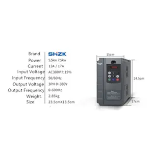 高品質SHZKV880シリーズ5.5KWインバーター