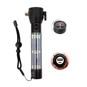 Hợp kim nhôm Búa an toàn Đèn pin LED tự vệ Đèn pin cầm tay chiến thuật ngoài trời cho các hoạt động cắm trại bên ngoài - Product Image 3