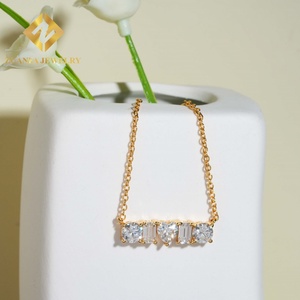 Collier pendentif en argent sterling 925, nouveau style, bijoux tendance, serti de moissanite, passe le testeur de diamants - Product Image 3