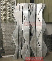 Tira lineal de aluminio con forma de onda de arco, deflector, Panel de techo, oficina, tienda, centro comercial, restaurante, diseño de techo falso