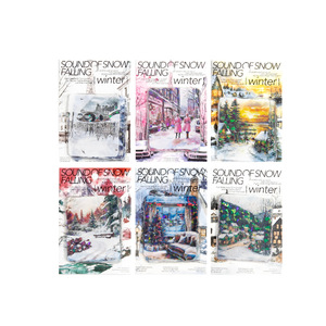 10 autocollants par paquet, incluant le son <span class=keywords><strong>de</strong></span> <span class=keywords><strong>la</strong></span> <span class=keywords><strong>neige</strong></span> qui tombe, une série <span class=keywords><strong>de</strong></span> motifs et décorations <span class=keywords><strong>de</strong></span> paysages - Product Image 5