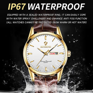 นาฬิกาควอตซ์แฟชั่นธุรกิจ Binbond 2238 สำหรับผู้หญิงและผู้ชาย ปฏิทินคู่ กันน้ำ สายหนัง นาฬิกาข้อมือคู่รัก - Product Image 4