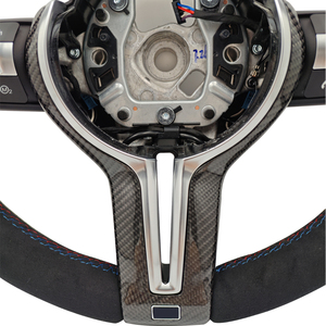 <span class=keywords><strong>Volant</strong></span> de direction en Alcantara complet avec garniture en carbone de style CS pour <span class=keywords><strong>BMW</strong></span> F10 <span class=keywords><strong>F20</strong></span> F22 F30 F31 M2 F87 M3 F80 M4 F82 F85 F90 X5 F15 E70 E90 - Product Image 6