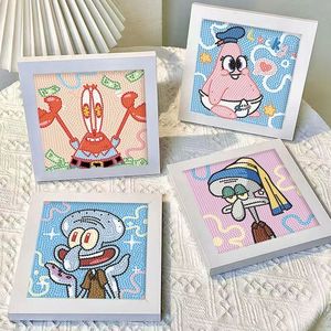 Kit de Pintura de Diamantes DIY con Marco de Plástico, Accesorios Completos, Ecológico, Fácil para Niños Principiantes, Set de Manualidades de Bordado de Cristal con Dibujos Animados - Product Image 1