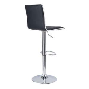 Silla de Bar Moderna Giratoria y Ajustable, Taburete de Bar Acolchado de Cuero Sintético con Altura Ajustable para Barra de Cocina o Isla - Product Image 5