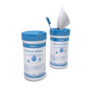 Baril de haute qualité nettoyage personnel Spunlace Non-tissé 65% alcool désinfectant la peau lingette humide - Product Image 3