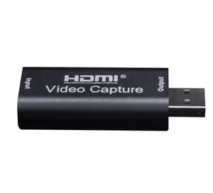 การ์ดจับภาพวิดีโอ4K ขายดี USB3.0,กล่องบันทึกจับภาพวิดีโอ HDMI 2.0สำหรับเกม PS4กล้องบันทึก DVD บันทึกการถ่ายทอดสด