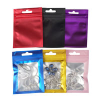 Small Business Custom Logo Stand up Pouch Zipper Bag Mylar Ziplock Food Pouch for Jewelry Small Gift Sample