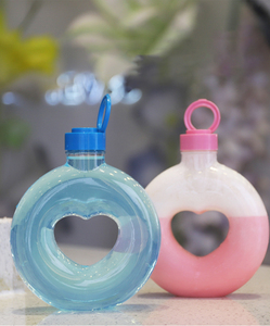 16oz trẻ em dùng một lần chai nước Leak-proof PP donut hình chai nước trái cây cho đồ uống hiện đại - Product Image 4