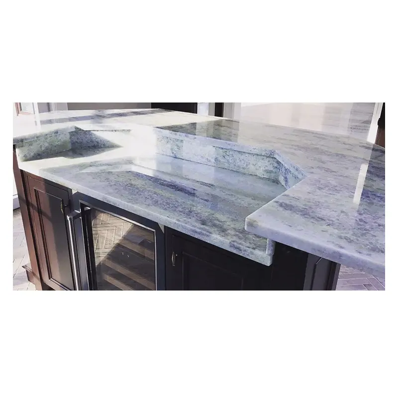 High Quality Luxury Blue Sky Marble Stone Kitchen Countertops