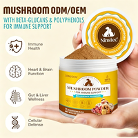 Complément alimentaire en poudre de champignons probiotiques fonctionnels pour animaux de compagnie, soutien de la santé immunitaire, cognitive et digestive, énergie cellulaire, bêta-glucanes, chien