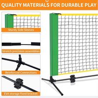 Prix usine 6ftx34in Filet de Pickleball Portable avec sac de rangement pour l'entraînement extérieur intérieur, filet de Pickleball