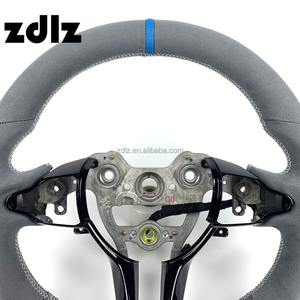 Volante de Cuero Personalizado en Gamuza Gris para <span class=keywords><strong>Hyundai</strong></span> I30N I20N ElantraN N-<span class=keywords><strong>line</strong></span> I30N, Accesorios Interiores para Auto - Product Image 4