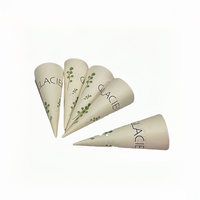Manchon en papier pour cornet, manchon en papier pour cornet gaufre, emballages pour cornets