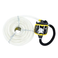 Respirateur électrique à alimentation en air forcé en silicone réutilisable étanche aux gaz à long tube avec masque