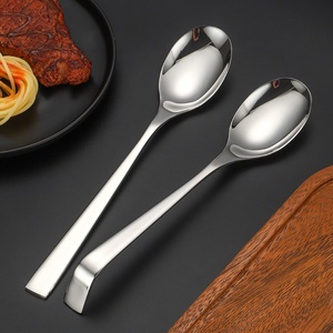 Plat de service polyvalent en acier inoxydable 304 poli miroir, avec poignée carrée épaissie, pour buffet de <span class=keywords><strong>restaurant</strong></span> et hôtel - Product Image 2