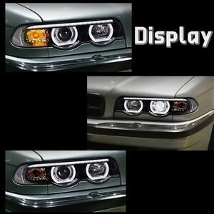 Phare avant LED style Ikon F112 avec feux de jour DRL et faisceau haut/bas modifié pour <span class=keywords><strong>BMW</strong></span> <span class=keywords><strong>E38</strong></span> Série <span class=keywords><strong>7</strong></span> 730i <span class=keywords><strong>740i</strong></span> 1998-2002 - Product Image 4